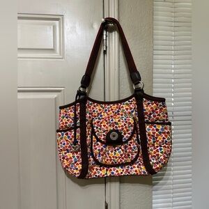 Brighton Multicolor Heart Pattern Shoulder Bag